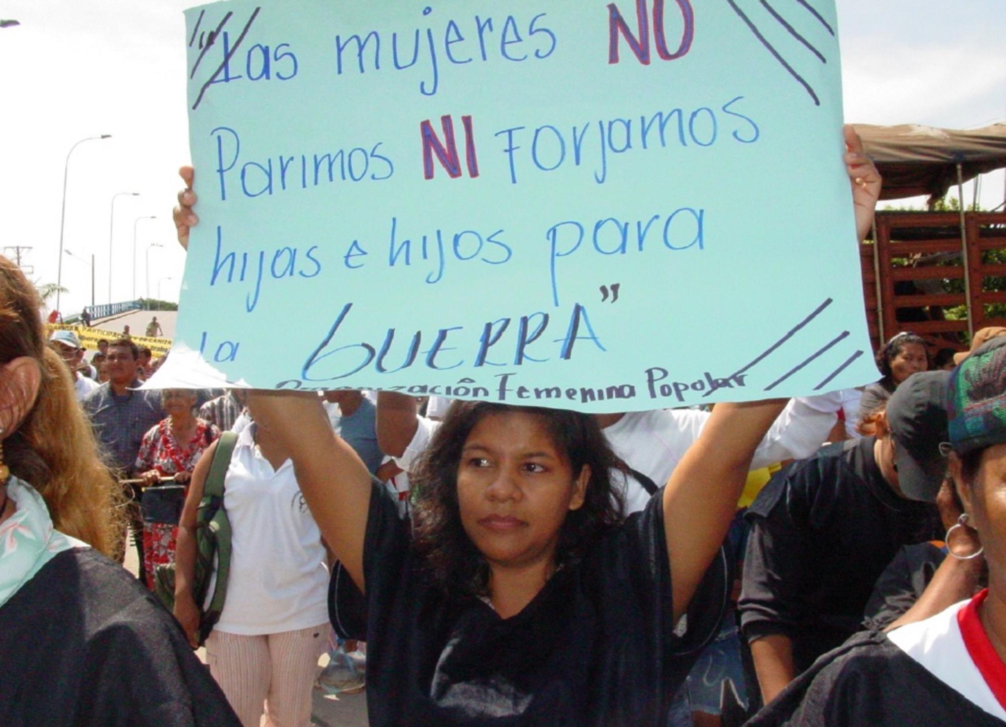 Mujeres no guerra Colombia 3